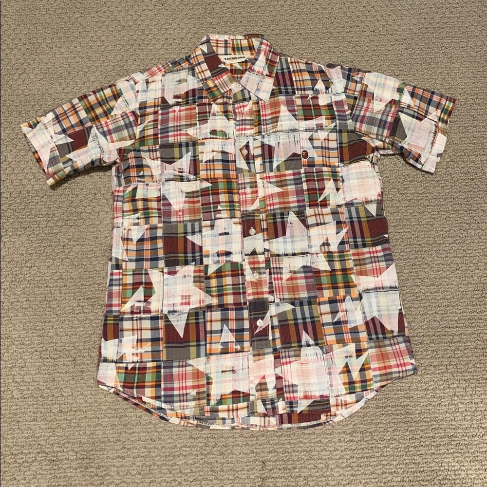 A Bathing Ape Short Sleeve Button Up